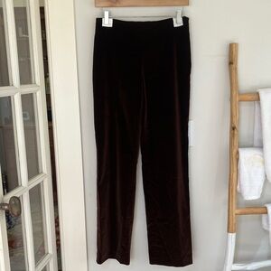 Loro Piana Dark Brown Straight Leg Pants
